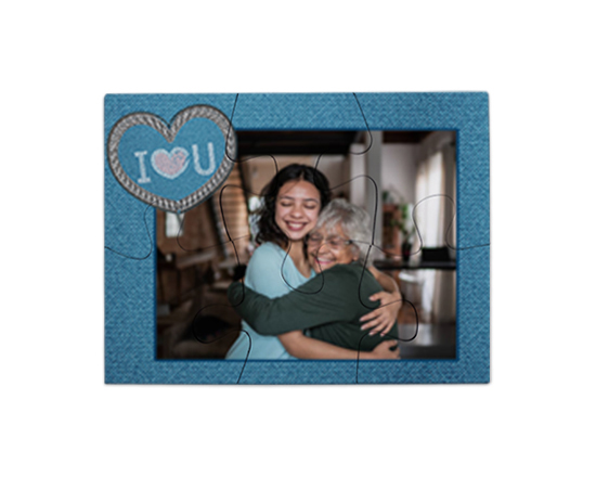 Il tuo puzzle magnetico con grafica jeans