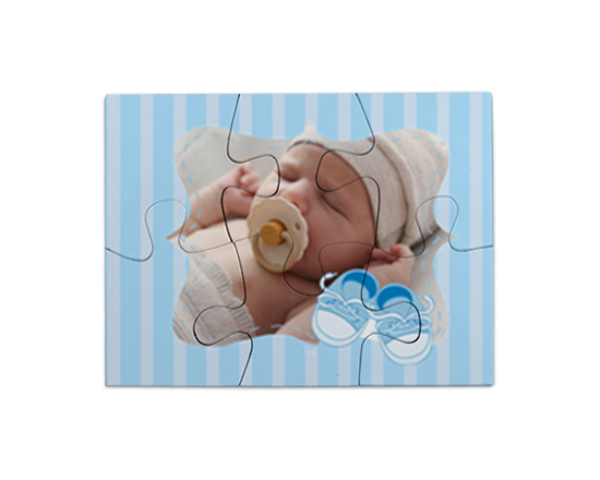 Foto puzzle magnetico grafica scarpette per nascita