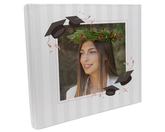 Album quadrato grafica cappellini e cornice quadrata