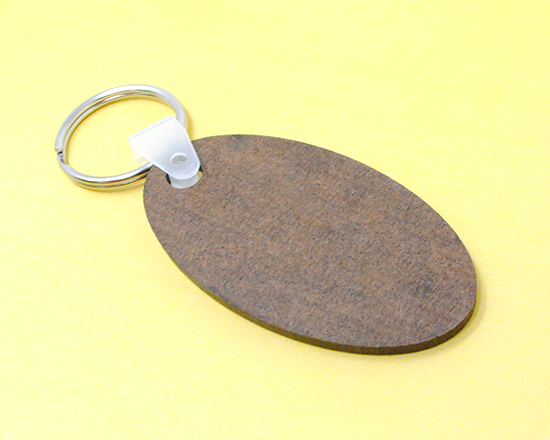 foto su portachiavi ovale