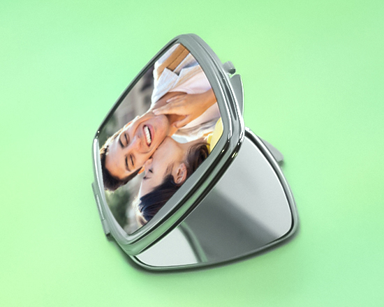 crea specchietto quadrato personalizzato con le tue immagini