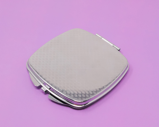 Retro dello specchietto quadrato personalizzato da borsa