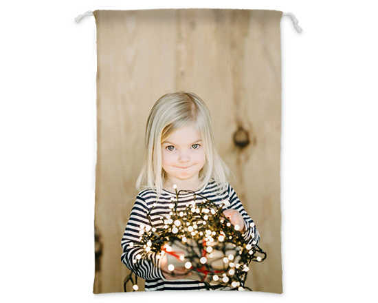 Sacco Babbo Natale da personalizzare con immagini e nomi