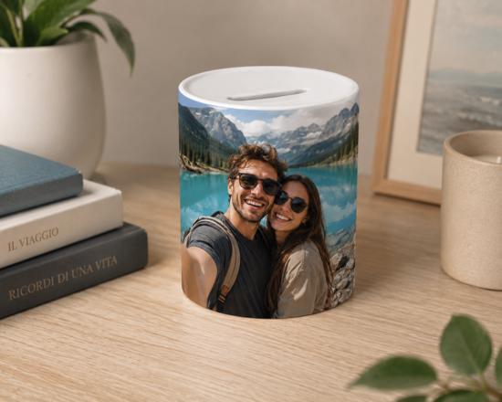 salvadanaio da personalizzare con foto