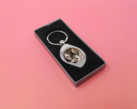 portachiavi in metallo personalizzato