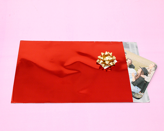 Sottobicchiere in pelle con confezione regalo