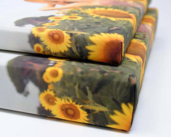 Spessore telaio da 2cm o da 4cm per le tue foto su tela in pannelli