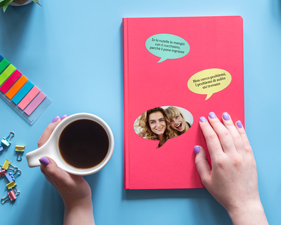 Adesivi fumetto grandi per personalizzare i tuoi quaderni