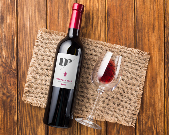 Adesivi rettangolari per personalizzare le bottiglie di vino