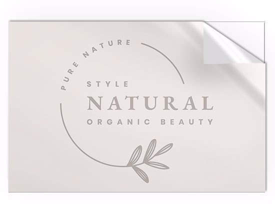 Adesivi rettangolari grandi personalizzati con logo