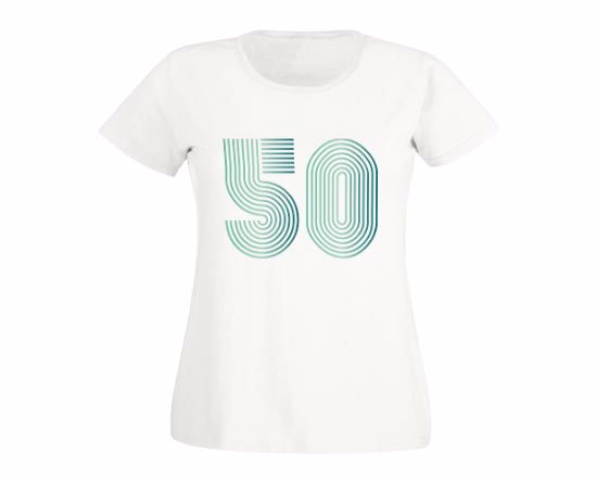 Maglietta 50 anni donna