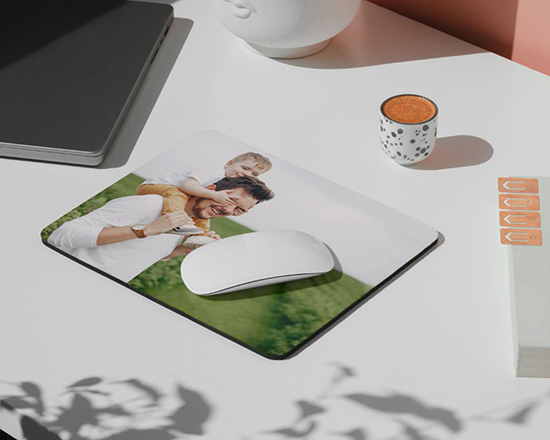 mousepad rettangolare con foto per festa del papà