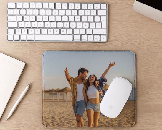 tappetino mouse in pelle