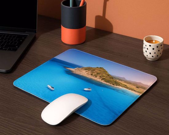 tappetino mouse in pelle con foto