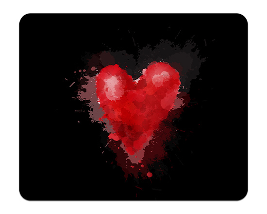 tappetino-mouse-tessuto-grafica-cuore-rosso-sfondo-nero