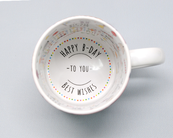 Tazza compleanno con dedica interna