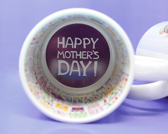 Tazza festa della mamma con dedica interna