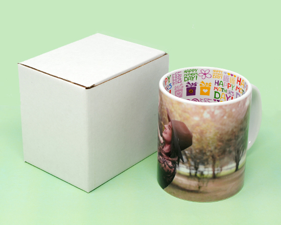 Tazza festa della mamma con scatola bianca