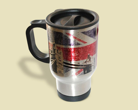 tazza termica argento