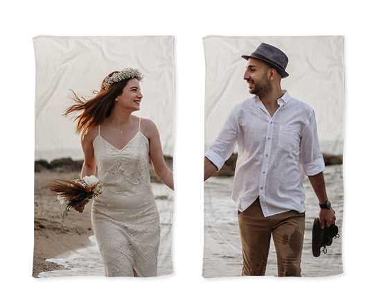 Telo mare di coppia con foto