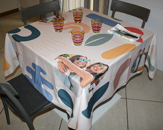 tovaglia personalizzata quadrata