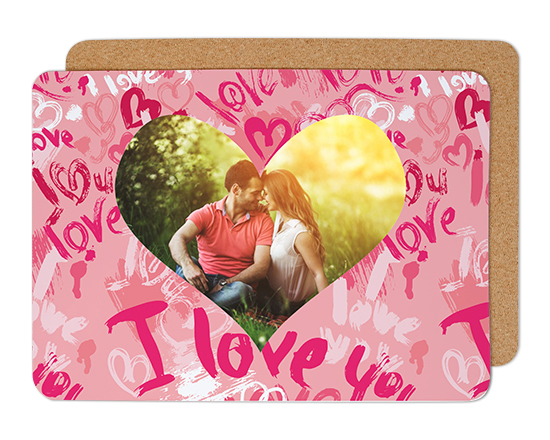 Tovaglietta in sughero Words of love