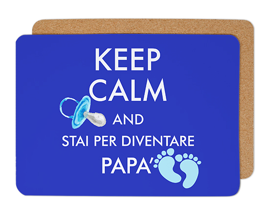 Tovaglietta in sughero con il Keep calm