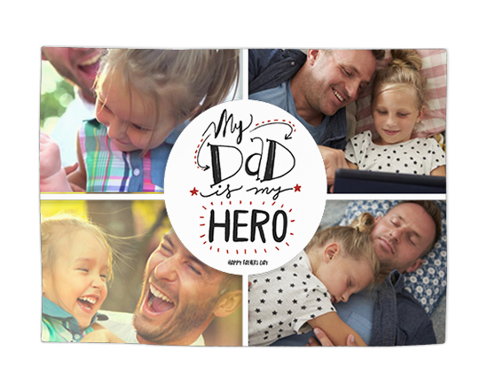 Tovaglietta in tessuto Dad is my hero