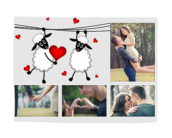 Tovaglietta in tessuto Sweet sheep