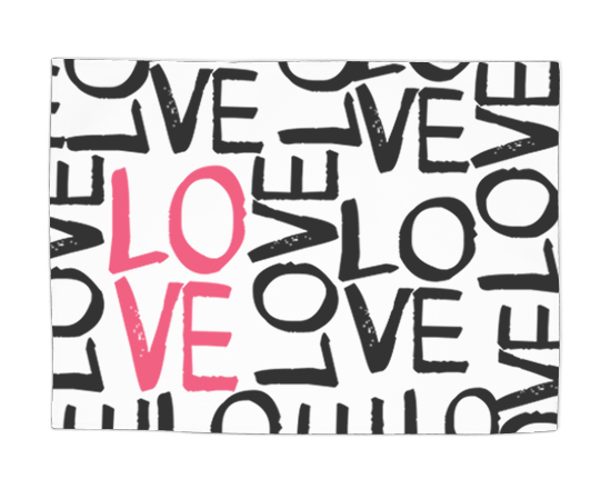 Tovaglietta in tessuto Love words