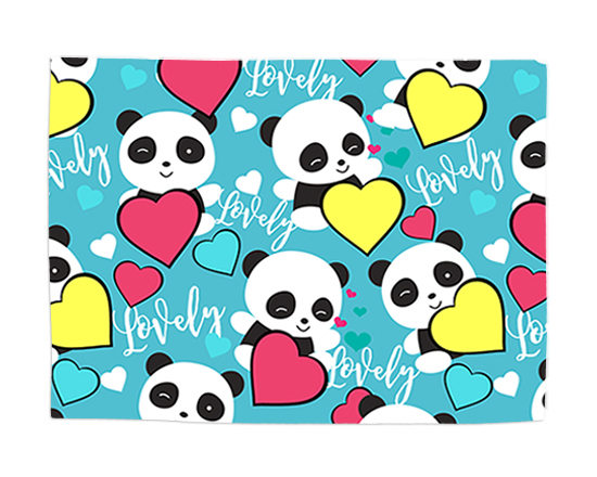 Tovaglietta in tessuto Lovely panda