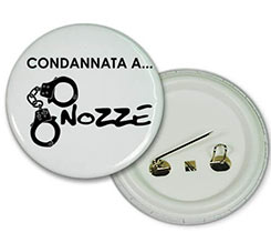 Spille personalizzate rotonde, quadrate e ovali in promozione al 60%