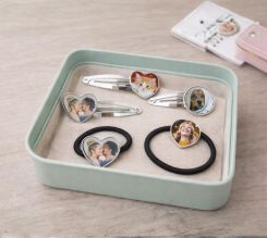 fermagli ed elastici per capelli personalizzati