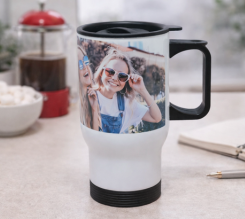 Tazze termiche personalizzate con immagini, loghi e testi. Approfitta dell sconto del 50%