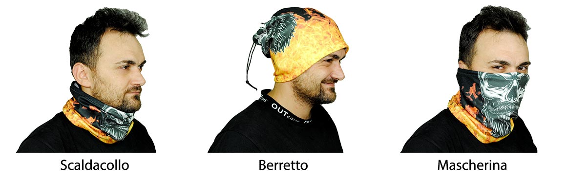 Indossa lo scaldacollo in pile in alternativa alla sciarpa, usalo comme berretto o come mascherina