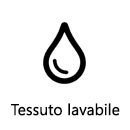Tessuto lavabile a mano o in lavatrice