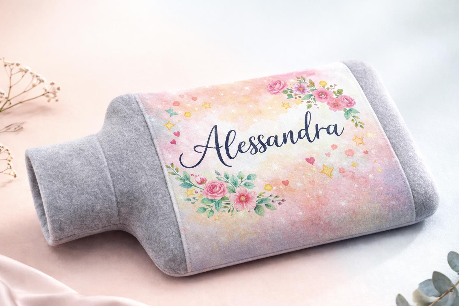 Copri borsa acqua calda con nome Copri borsa acqua calda con nome