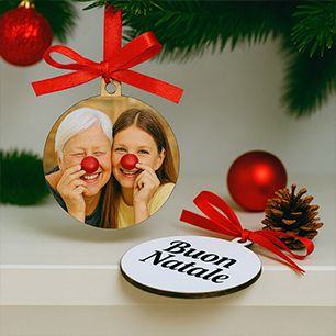 Palline di Natale in legno