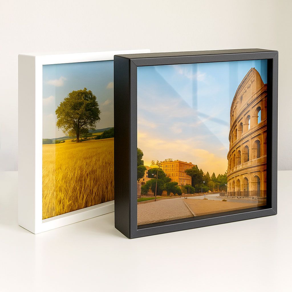 stampa foto su plexiglass con cornice