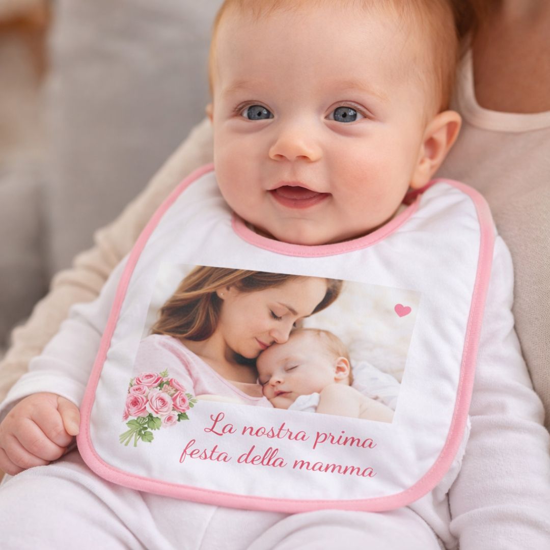 bavaglino personalizzato per la festa della mamma