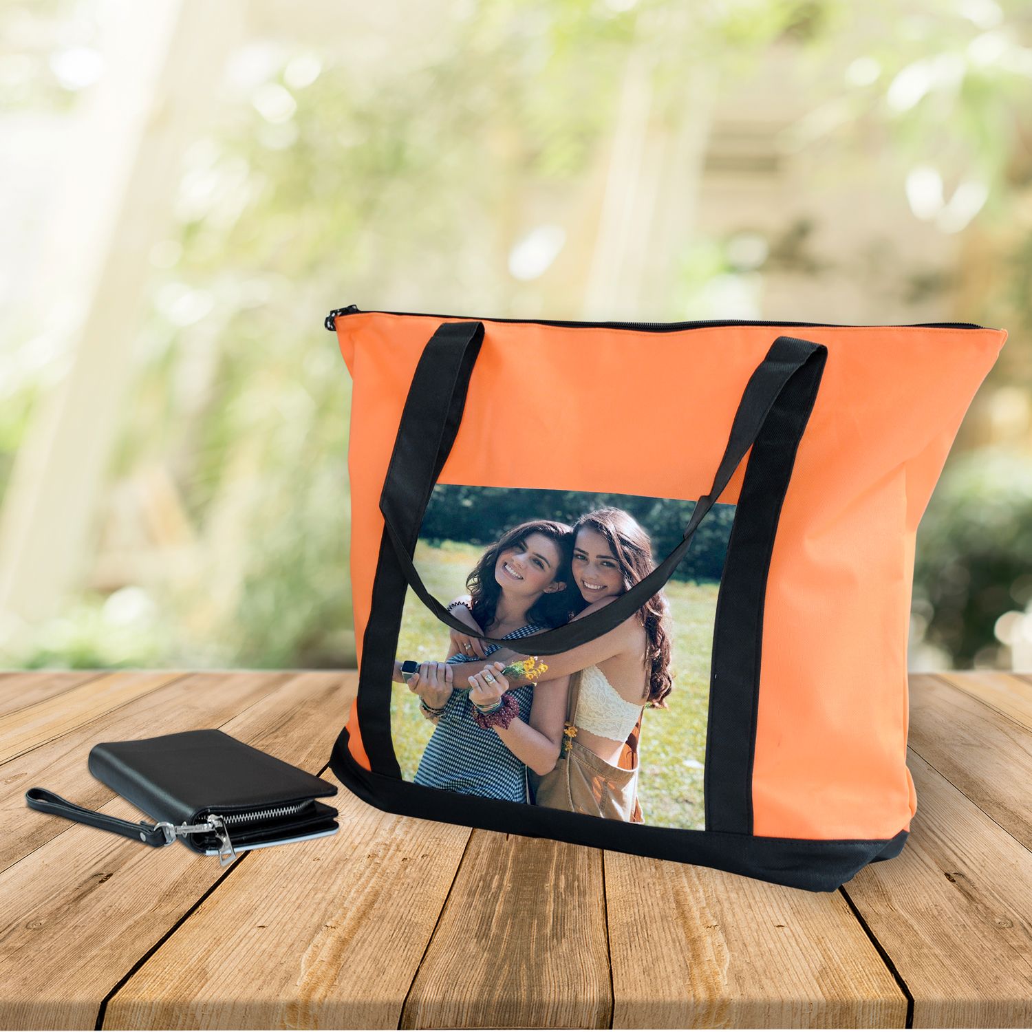 tote bag personalizzata arancio