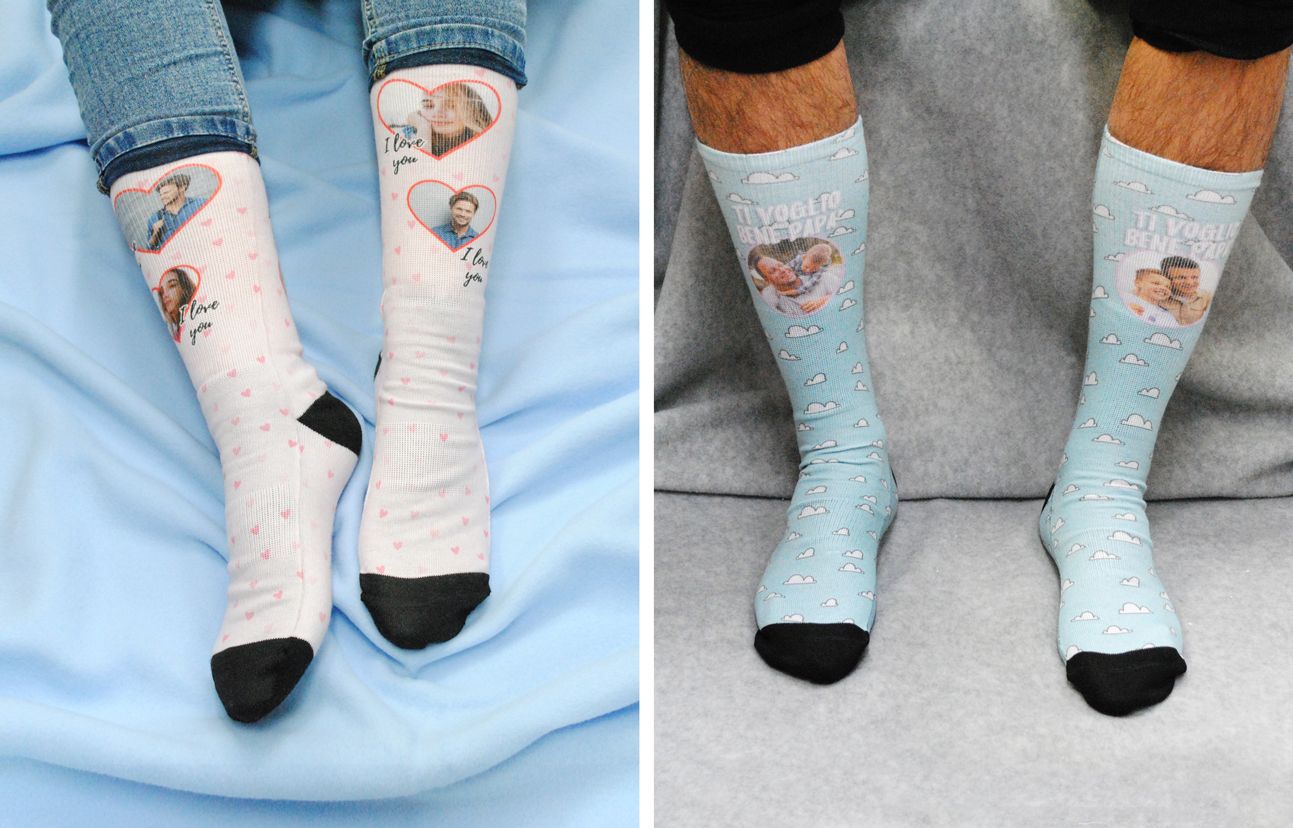 calzini personalizzati uomo e donna