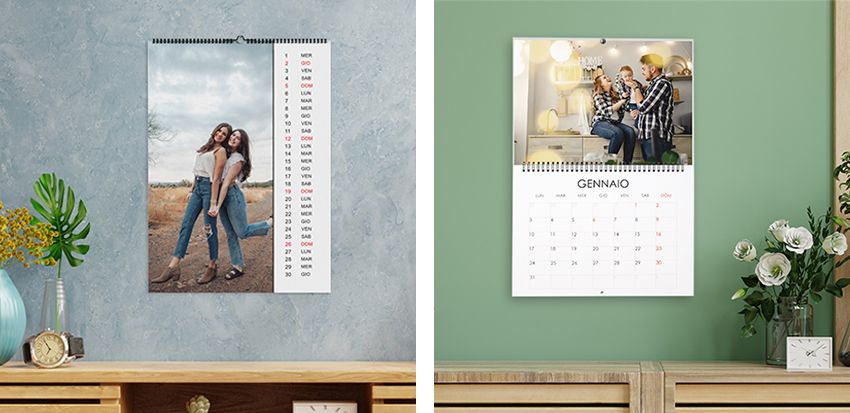 calendari personalizzati con foto e immagini