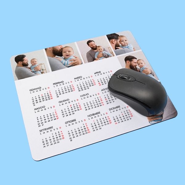 calendario mousepad personalizzato