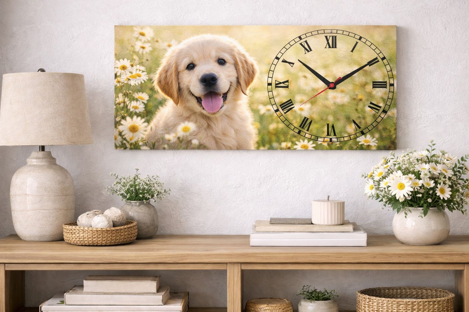 orologi su tela personalizzati con foto e grafiche