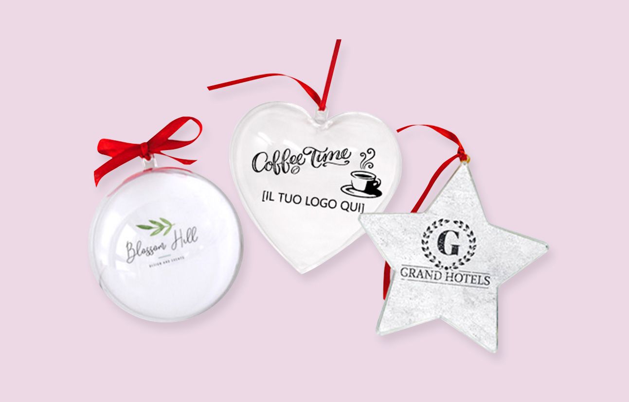 Palline di Natale personalizzate con logo