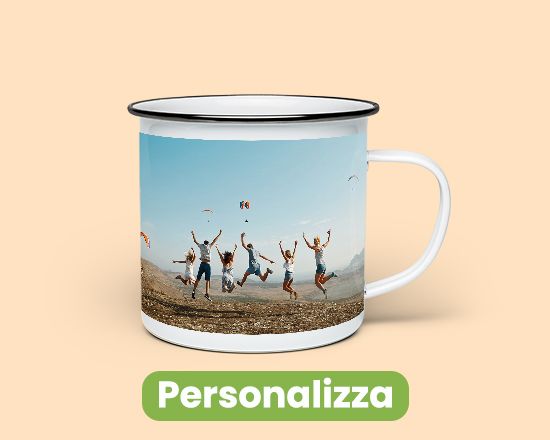 tazze in metallo personalizzate