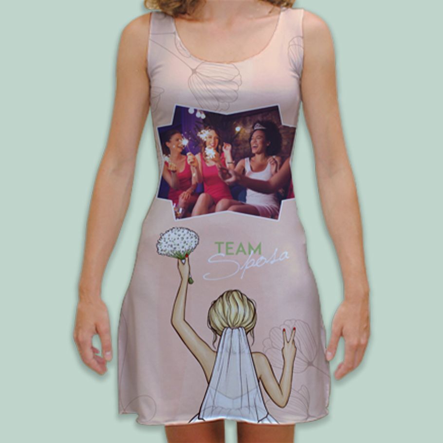vestito personalizzato addio al nubilato