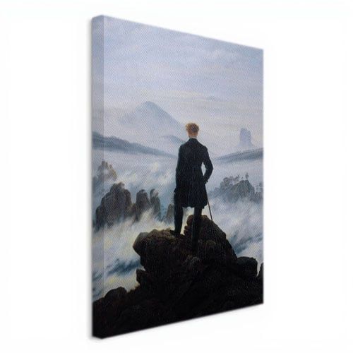 Viandante sul mare di nebbia Caspar David Friedrich Stampa su tela