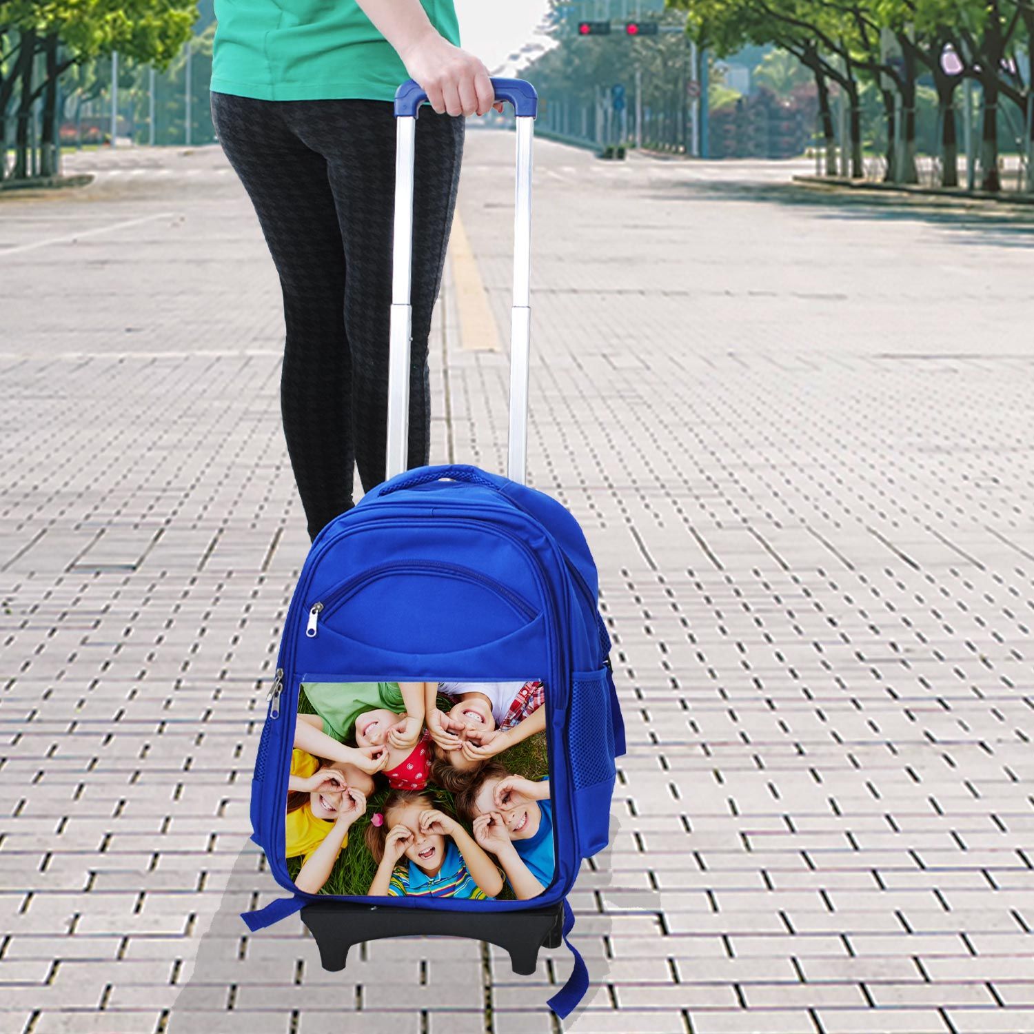 Zaino trolley personalizzabile con foto testo e grafiche